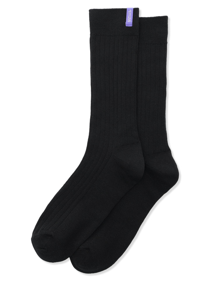 【6月20日発売】COVEROSS®LIGHT リブソックス(men) (ブラック)