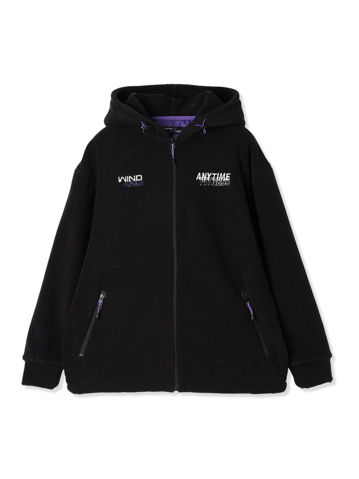 AF x WDS SEA FLEECE ZIP UP SWEATSHIRT (ブラック)