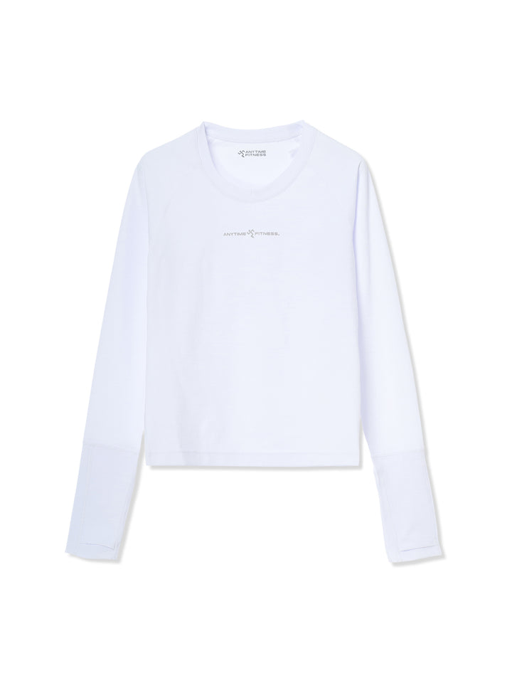 ロングスリーブカットソー (ホワイト)