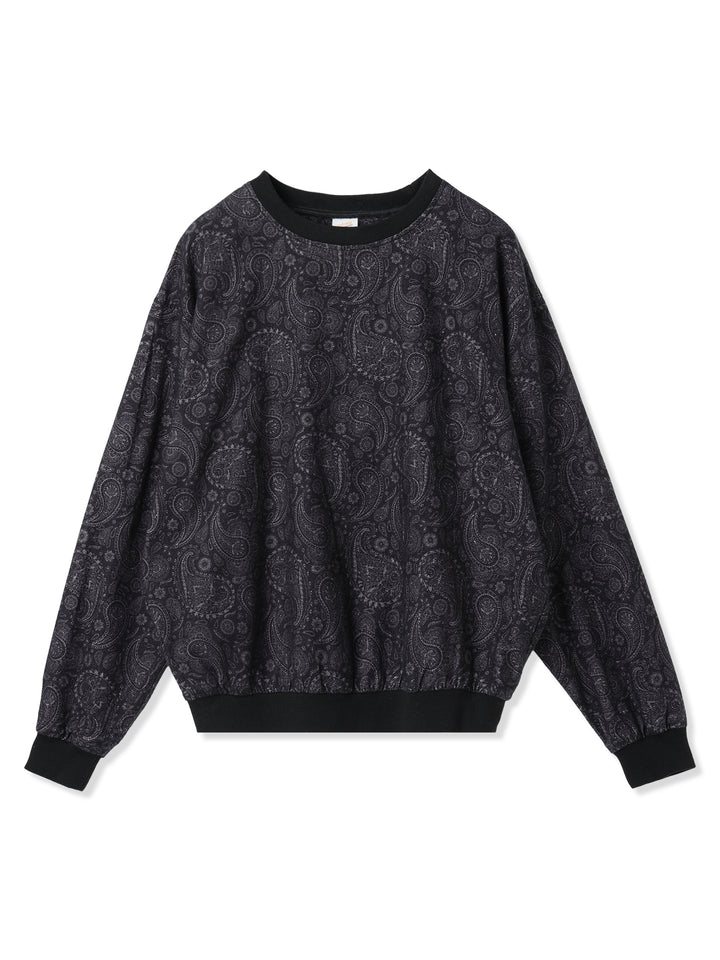 sportswear別注ペイズリーネルプルオーバー (ネイビー)