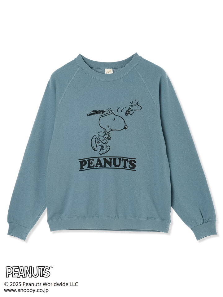 sportswear×PEANUTS別注クルースウェット (ブルーグレー)