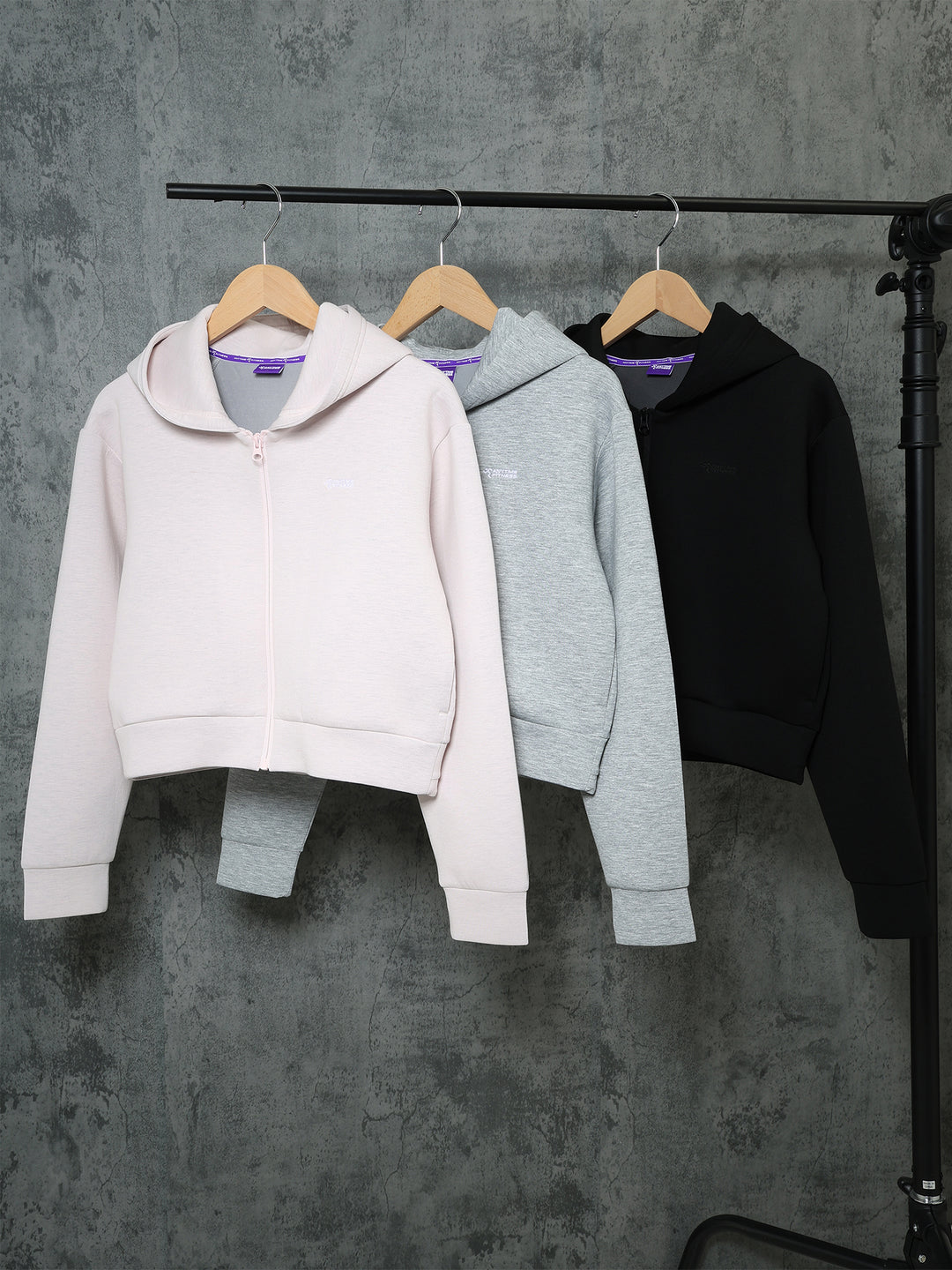 ZIP UP SHORT HOODIE 7