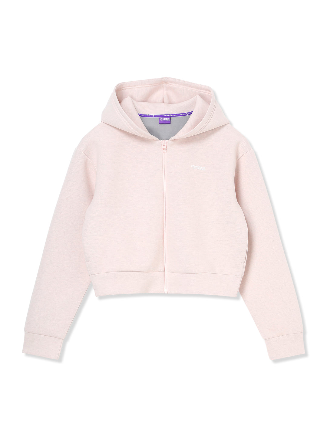 ZIP UP SHORT HOODIE (Lピンク)