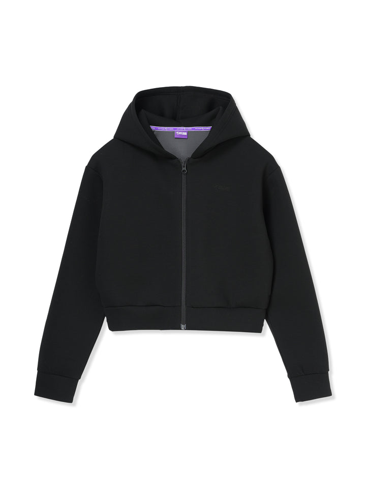 ZIP UP SHORT HOODIE (ブラック)