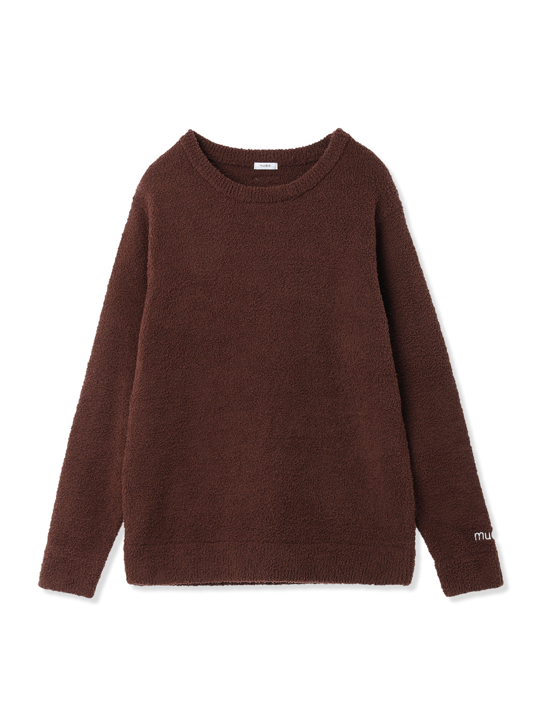 モールニットプルオーバー(men) (ブラウン)