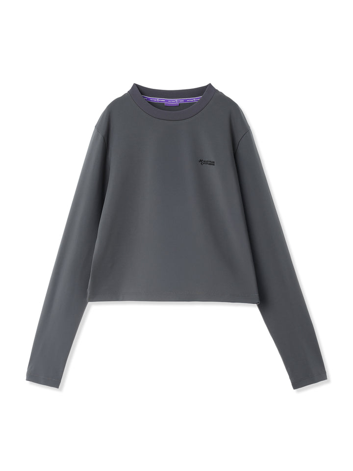 CROPPED TEE (グレー)