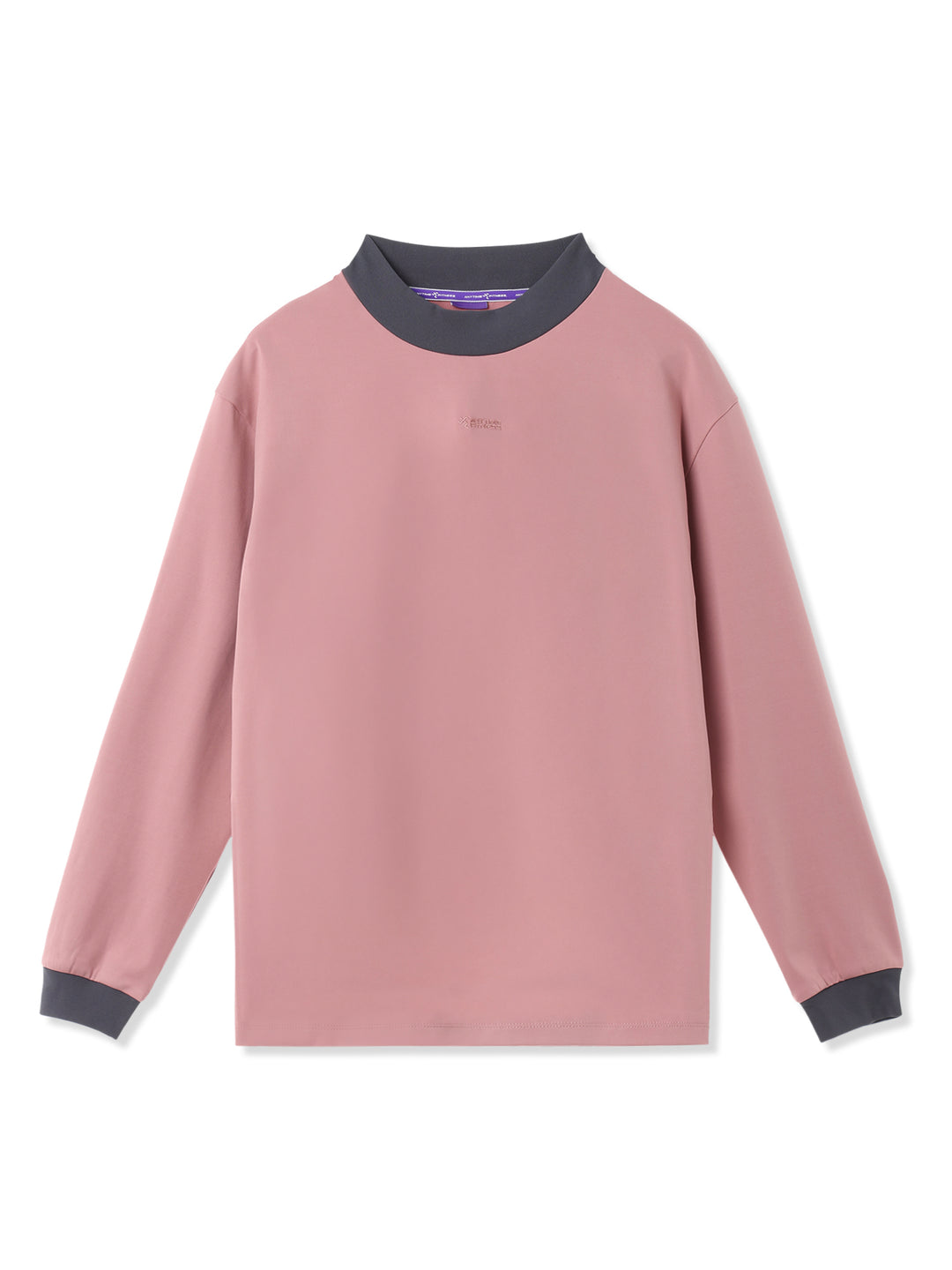 BICOLOR RIB TEE (ボルドー)