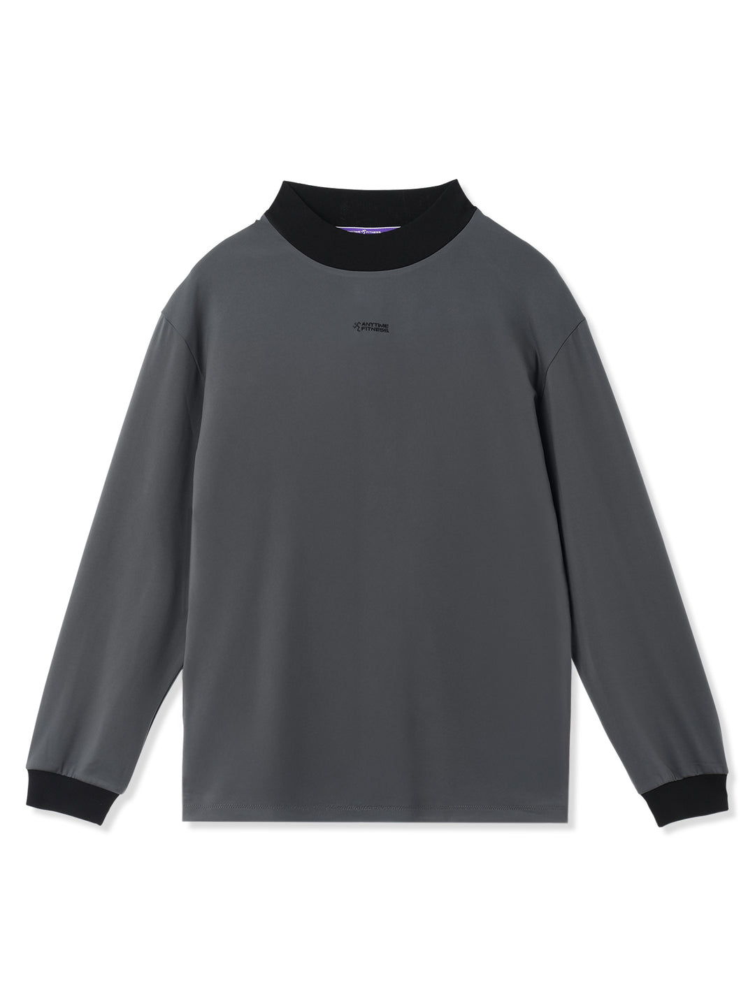 BICOLOR RIB TEE (グレー)