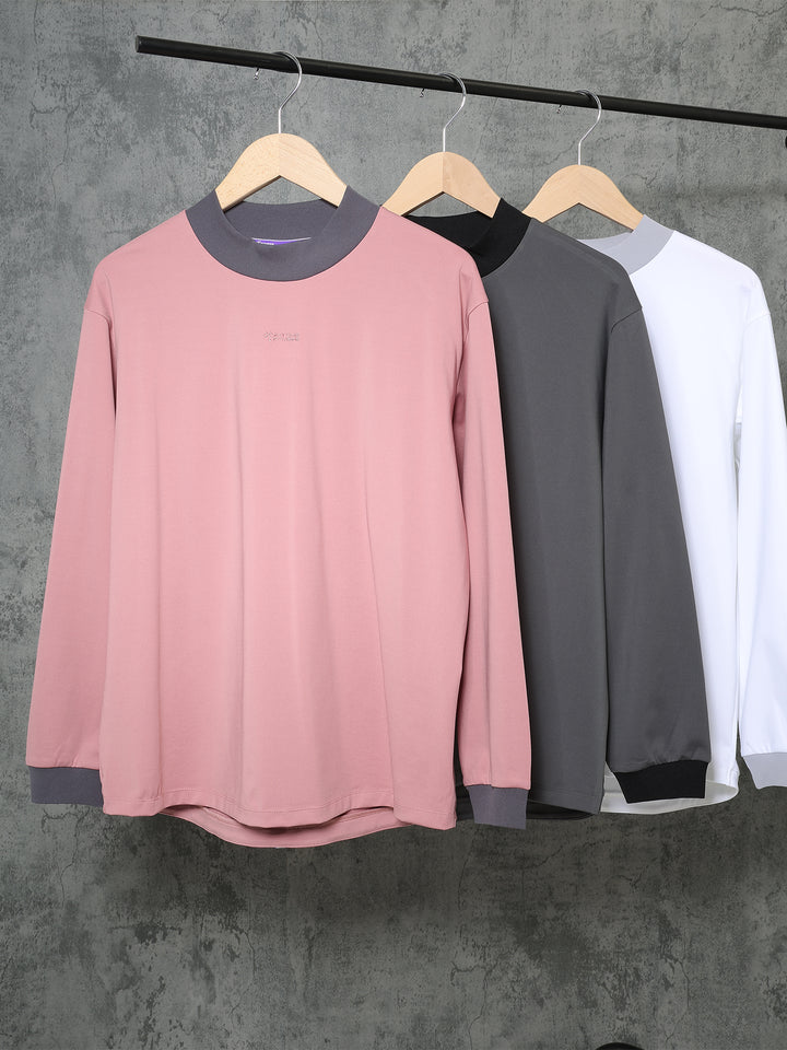 BICOLOR RIB TEE 7