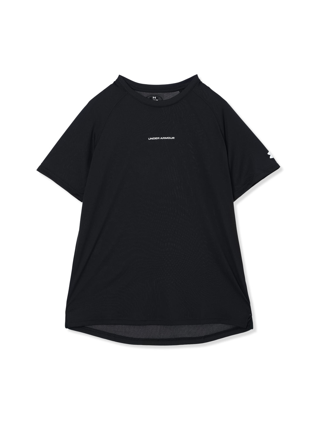 UAロングショット ショートスリーブTシャツ (ブラック)