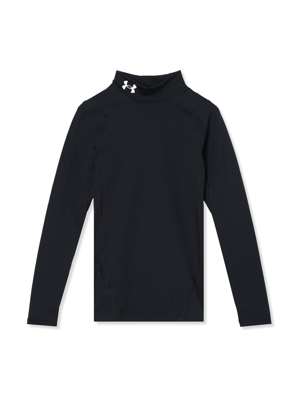 UACG Armour コンプレッション ロングスリーブ モックネック シャツ (ブラック)