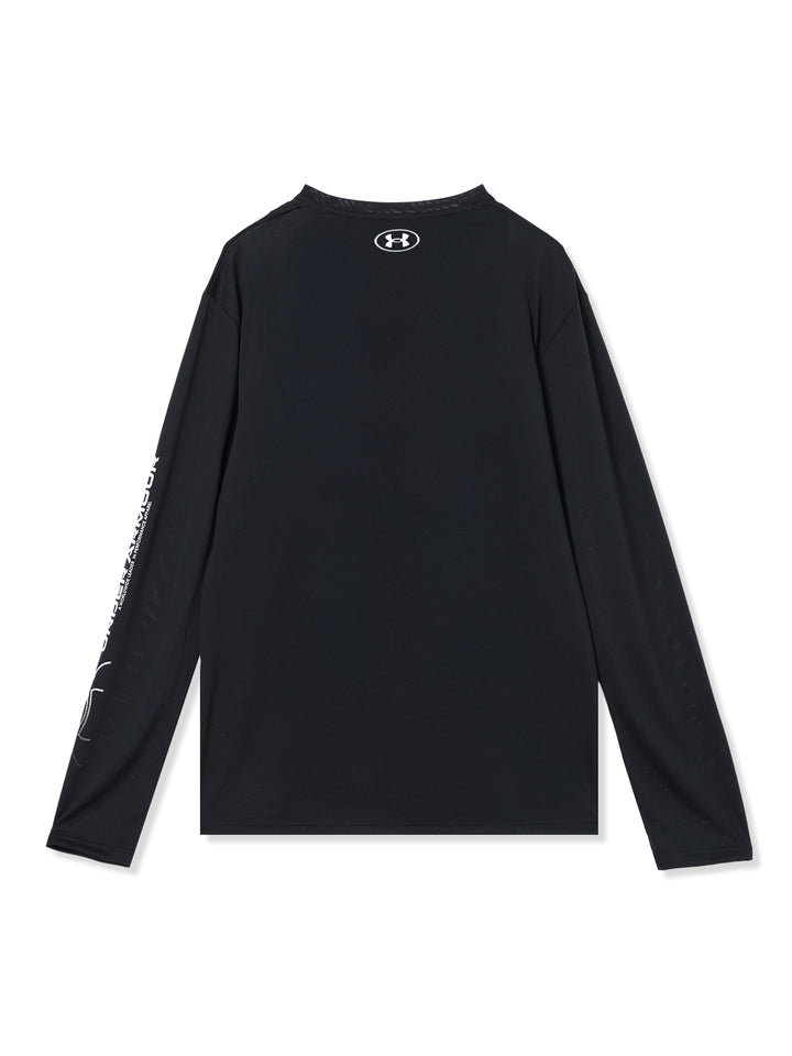 UAテック ロゴ グラフィック ロングスリーブ Tシャツ 1