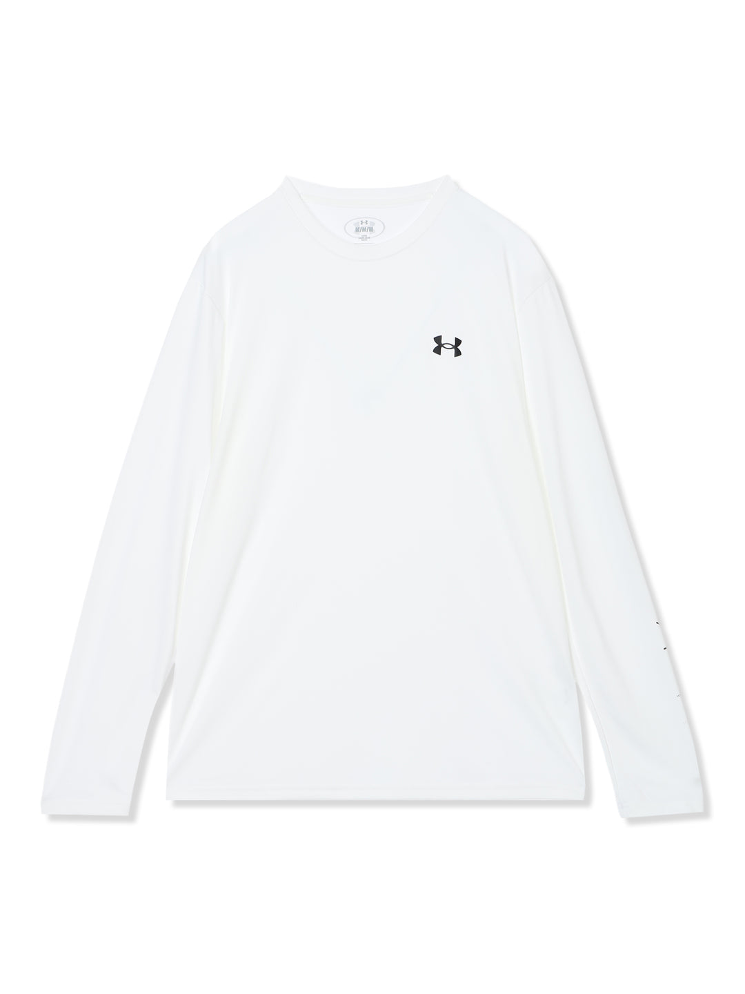 UAテック ロゴ グラフィック ロングスリーブ Tシャツ (ホワイト)