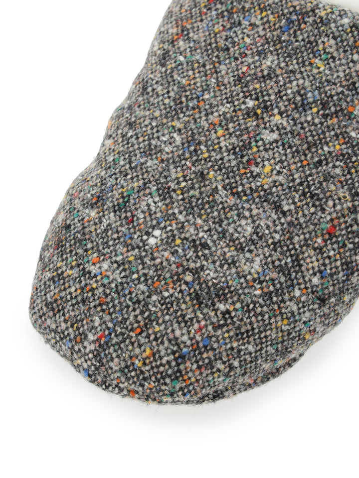 ホッピングネップツイード×シープボア・グレー 4