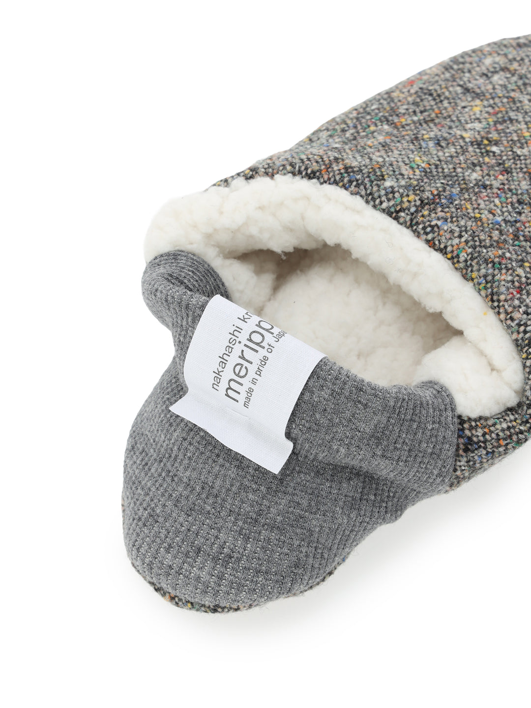 ホッピングネップツイード×シープボア・グレー 5