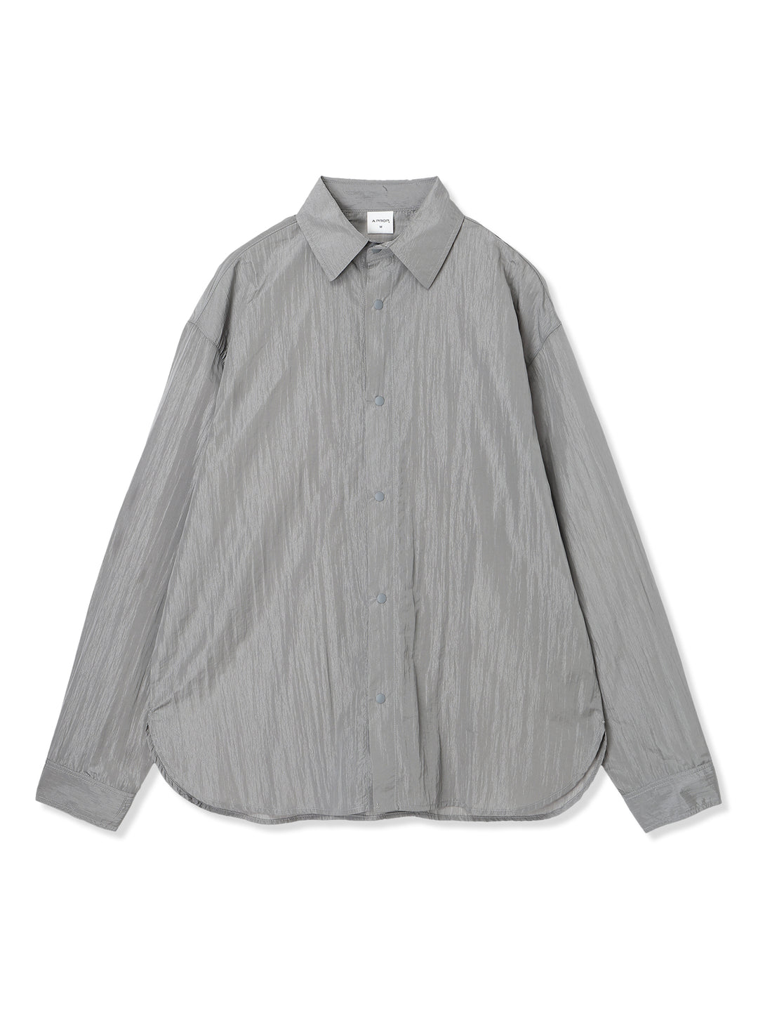 シャイニーナイロンシャツ (グレー)