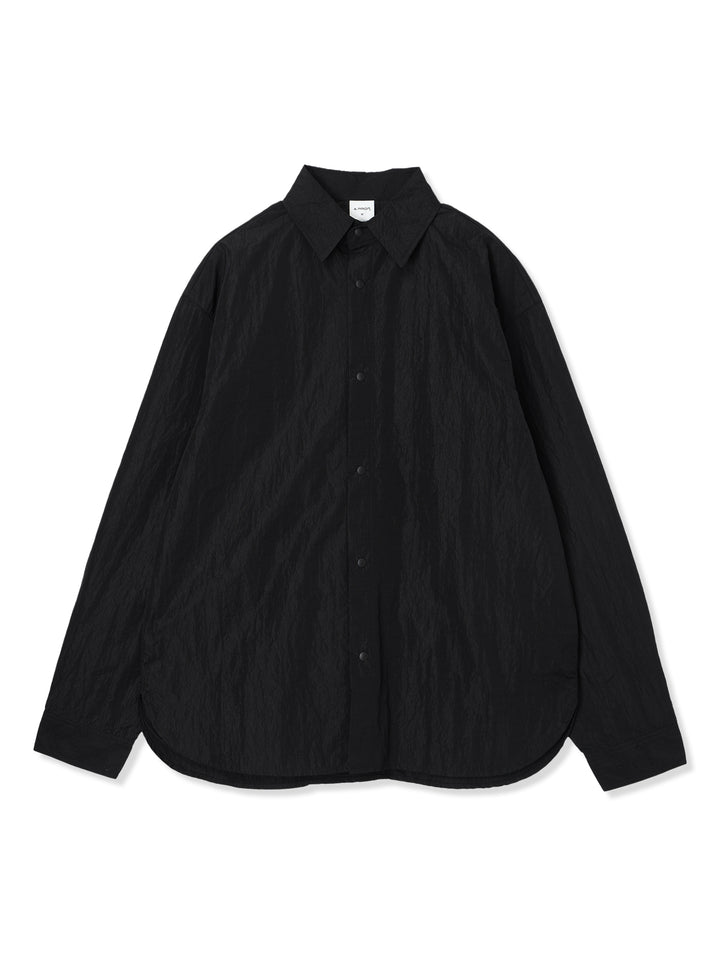 シャイニーナイロンシャツ (ブラック)