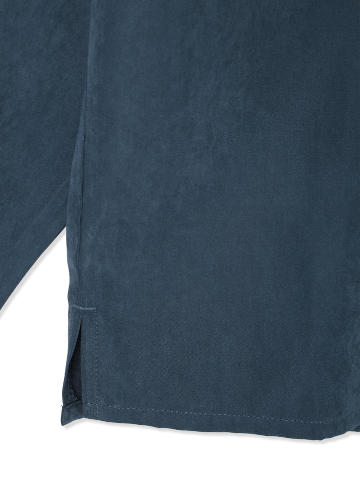 ピーチスキンバンドカラーシャツ 5