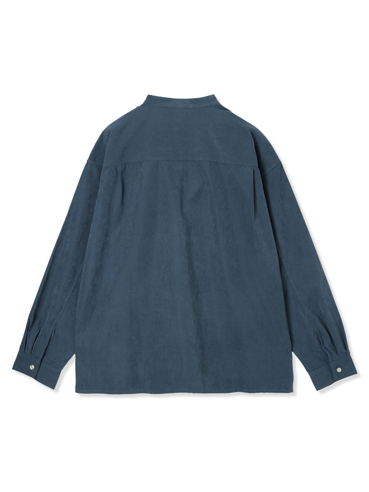 ピーチスキンバンドカラーシャツ 1