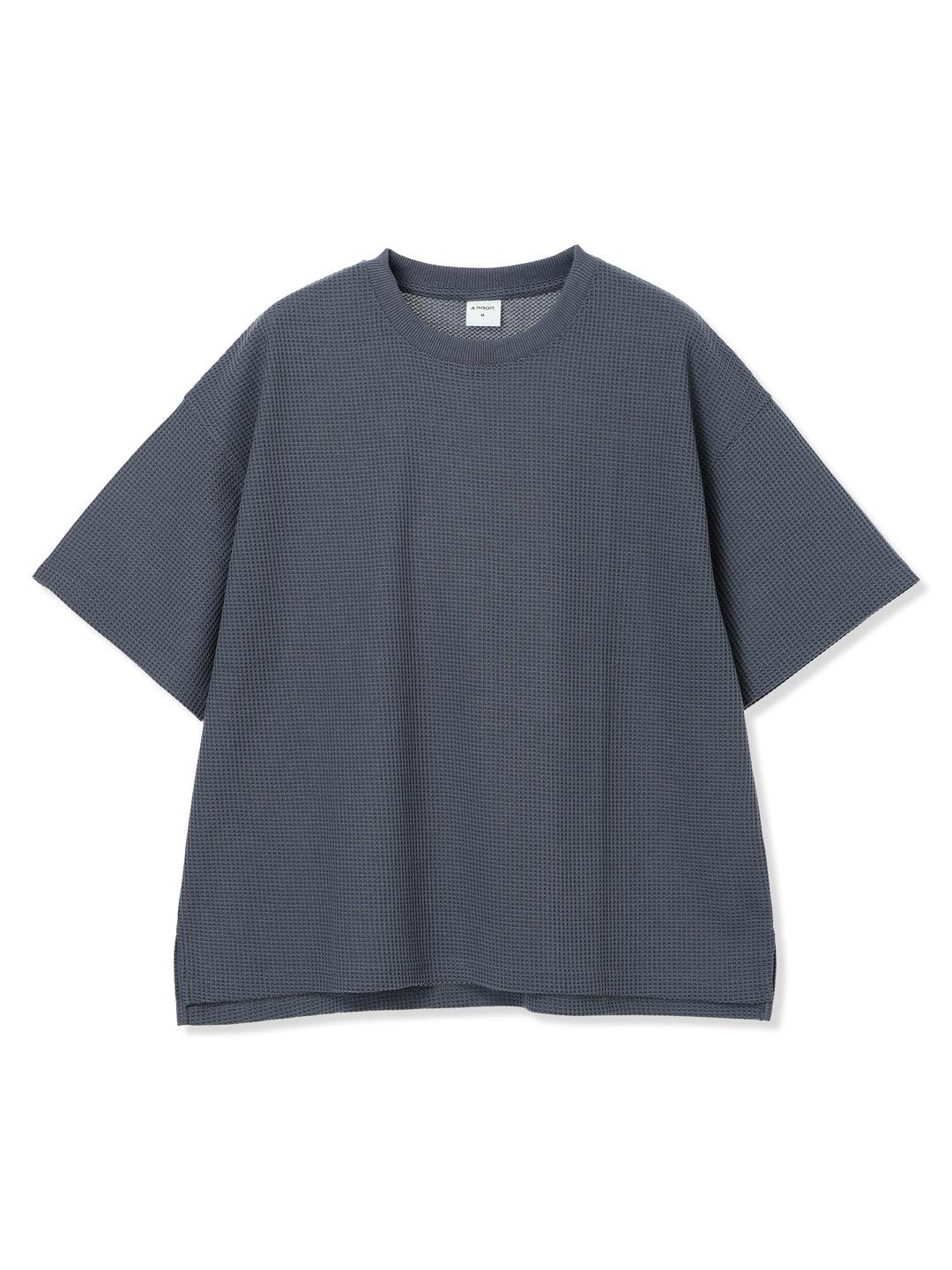 ワッフルTシャツ (チャコール)