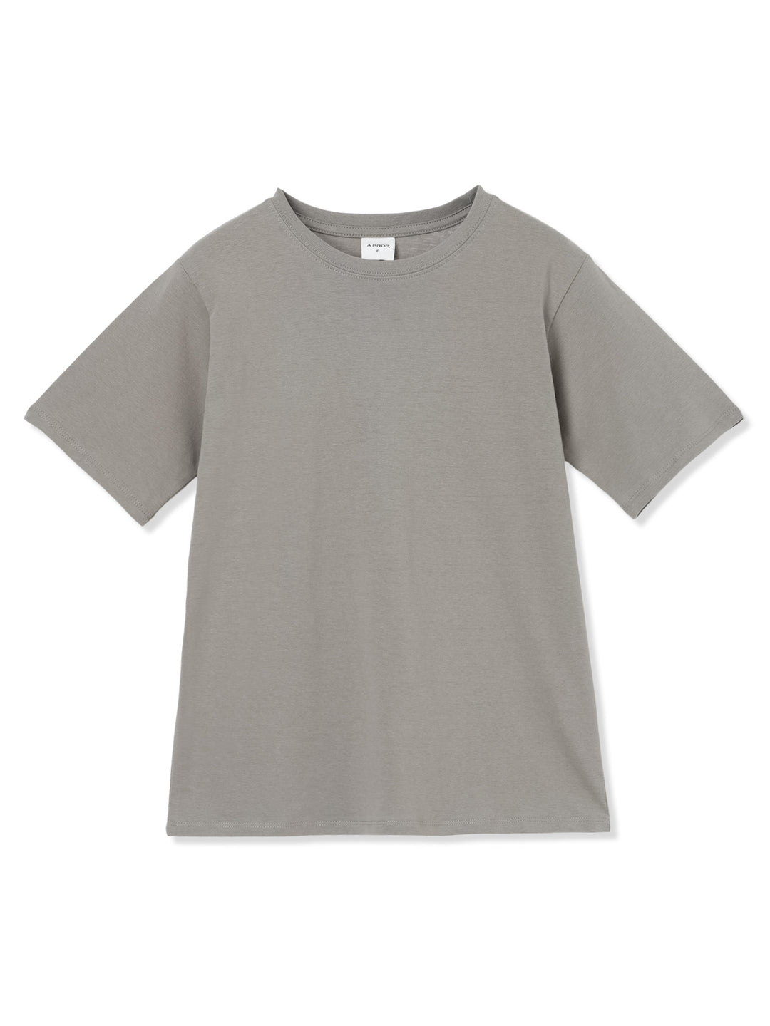 クルーネックTシャツ[レディース] (グレーベージュ)