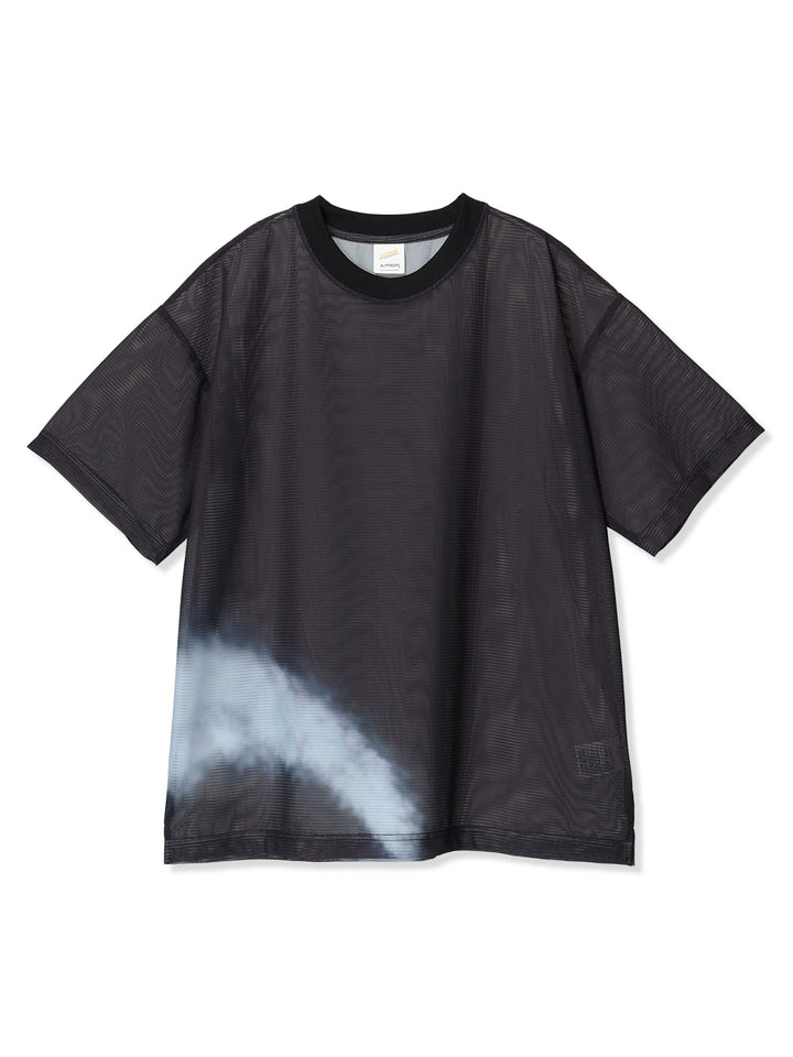 sportswear別注ドリッピングプリントメッシュTシャツ