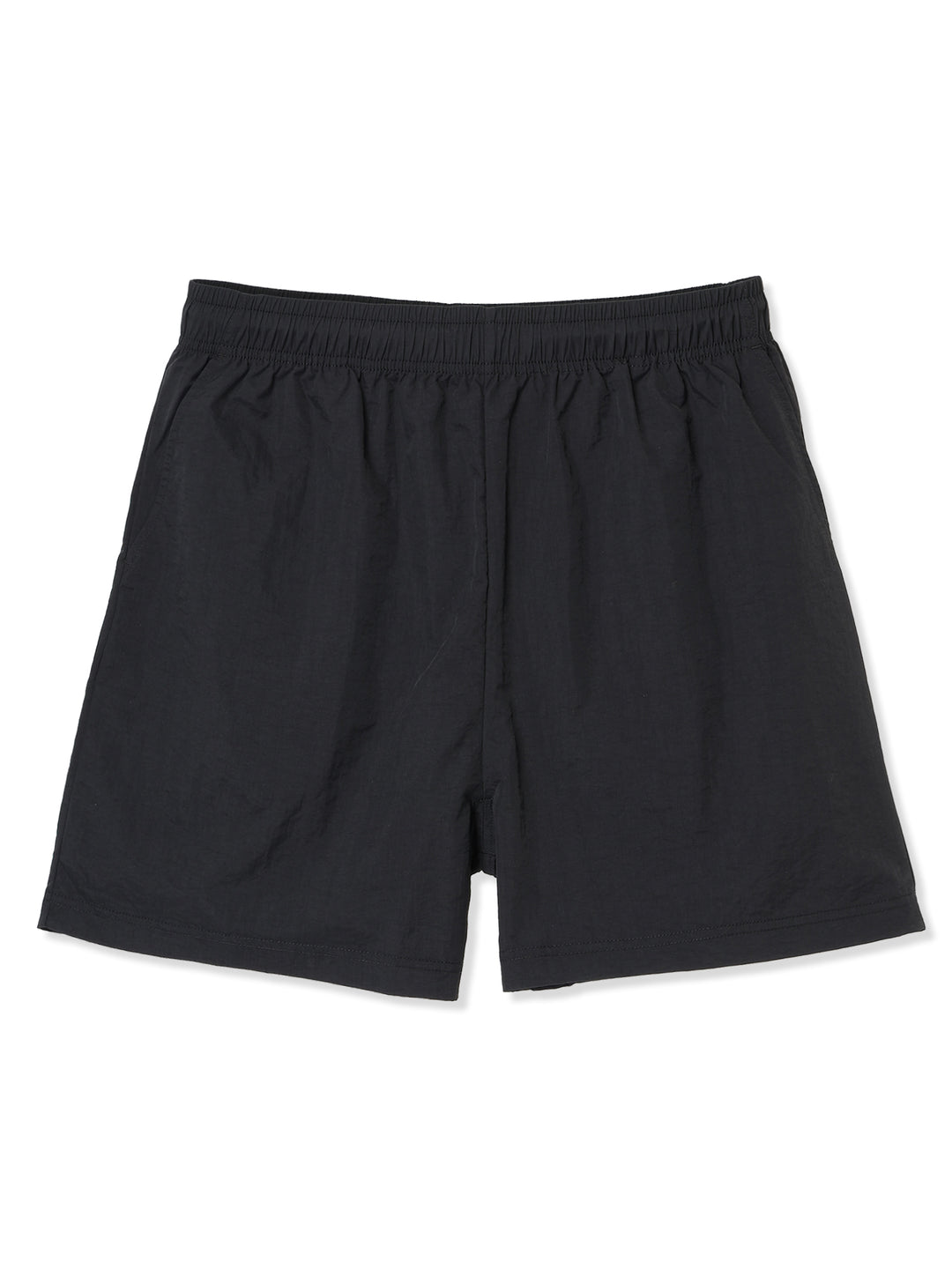 sportswear別注ナイロンワッシャーショートパンツ (ブラック)