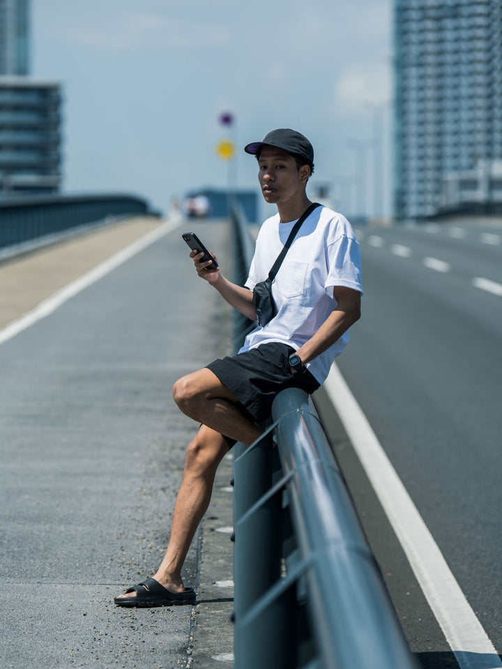 sportswear別注ナイロンワッシャーショートパンツ