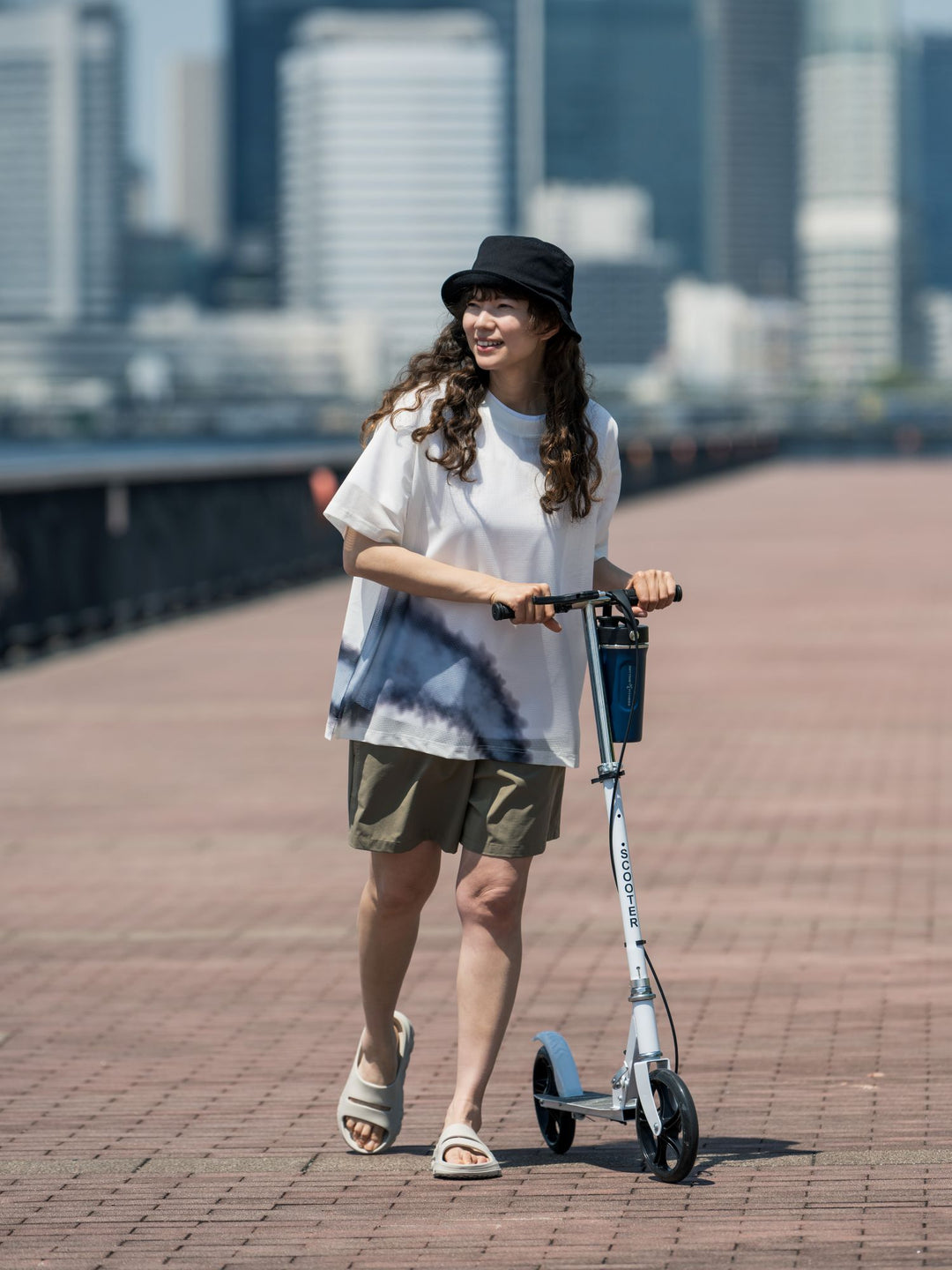 sportswear別注ドリッピングプリントメッシュTシャツ
