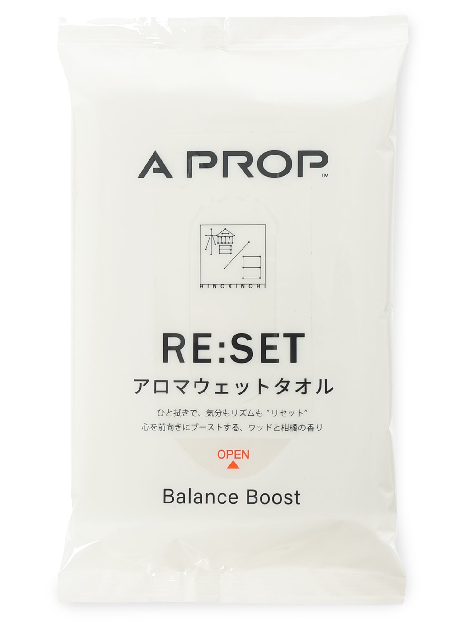 アロマグッズ *rtsrop* RE:SET アロマウェットタオル – A PROP公式オンラインストア