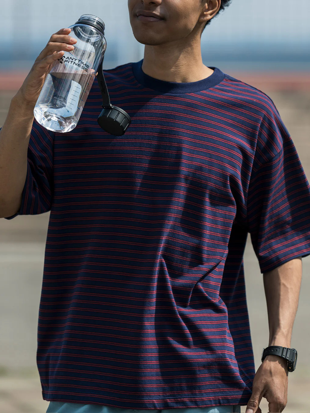 sportswear別注マルチボーダーTシャツ