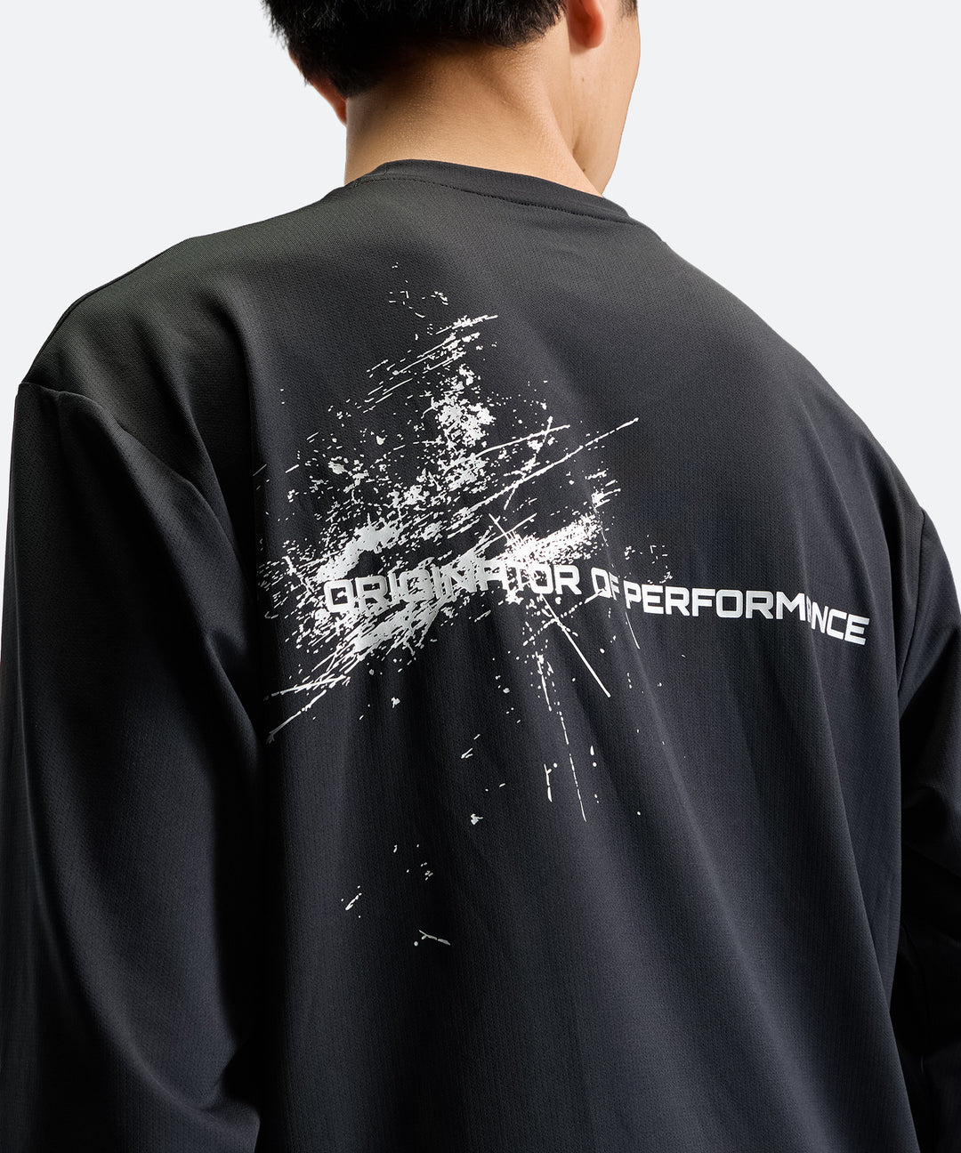 UA ストレッチ グラフィック ロングスリーブシャツ