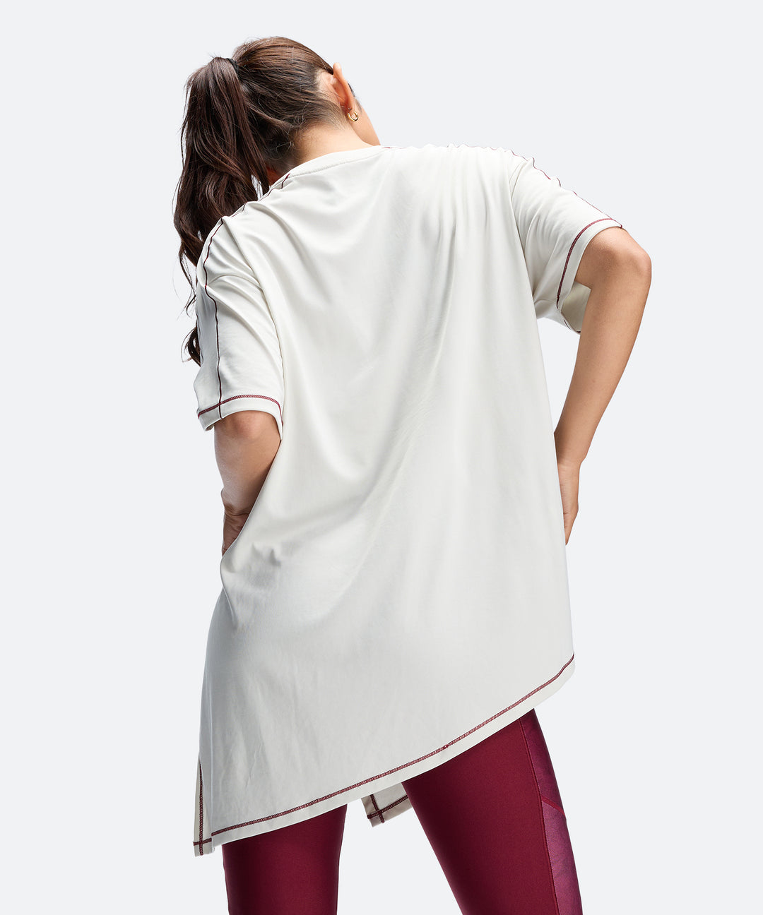 UA テック オーバーサイズ タイドアップ ショートスリーブ Tシャツ【レディース】