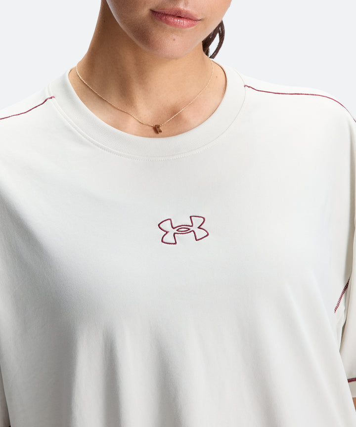 UA テック オーバーサイズ タイドアップ ショートスリーブ Tシャツ【レディース】