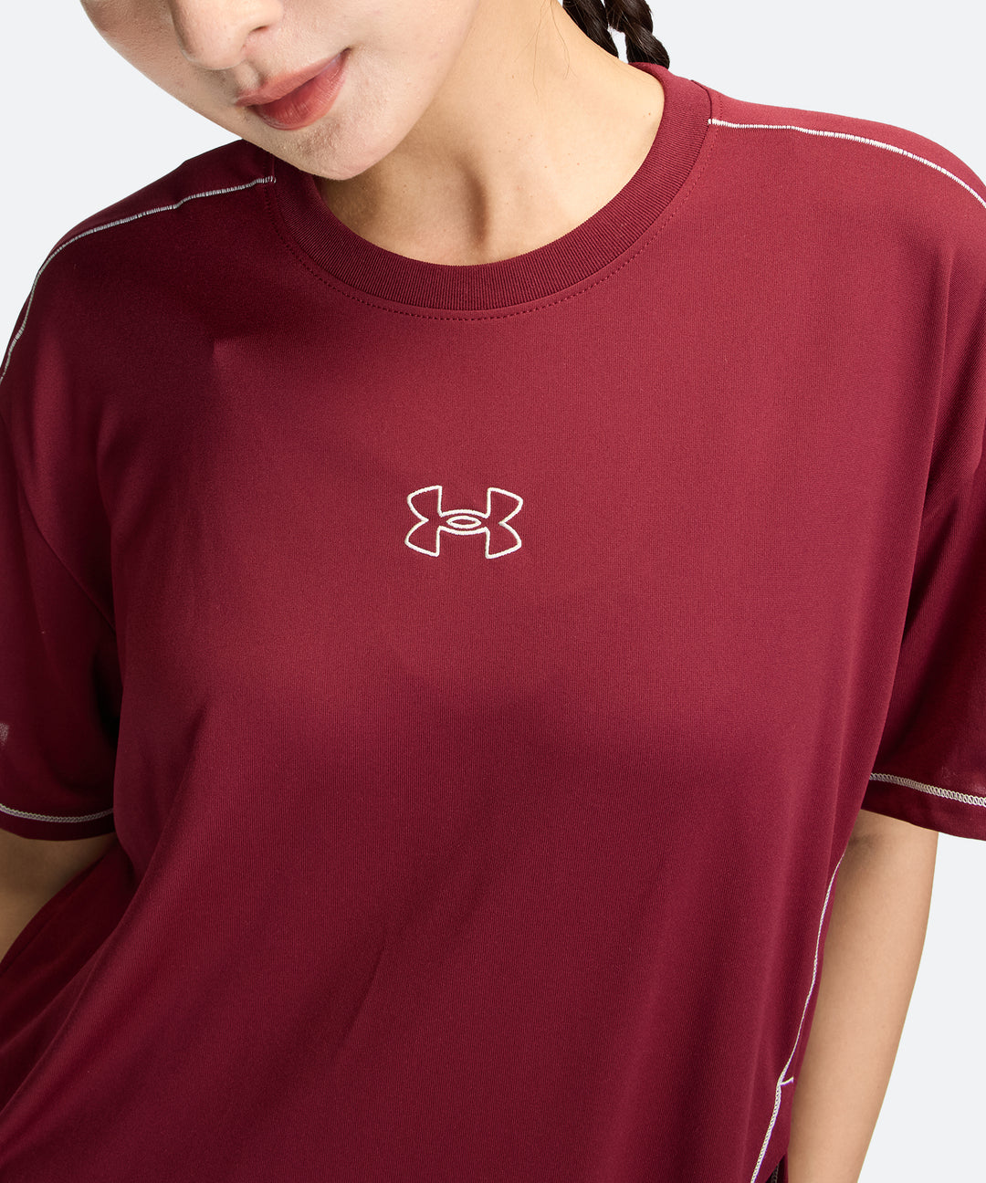 UA テック オーバーサイズ タイドアップ ショートスリーブ Tシャツ【レディース】