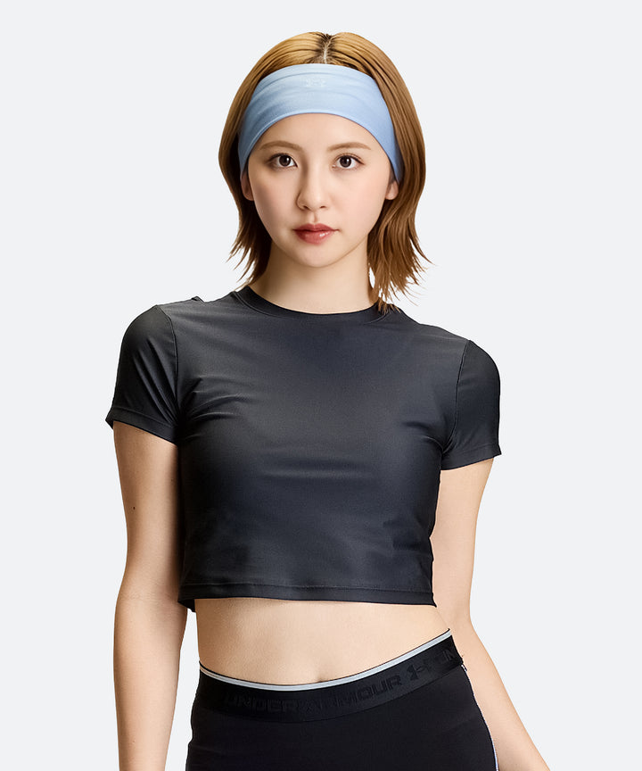 UA ヒートギア クロップ ショートスリーブ Tシャツ【レディース】