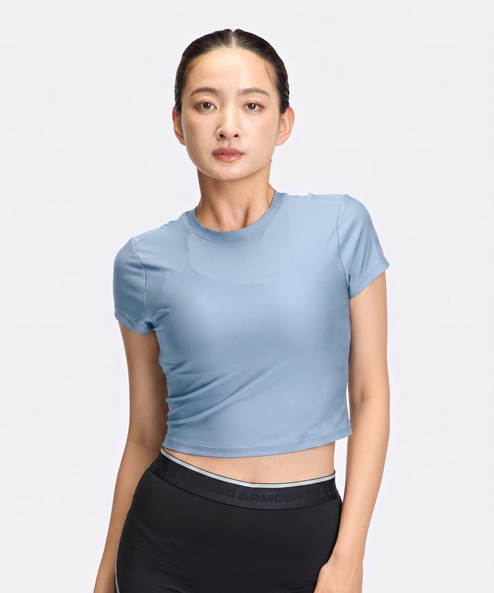 UA ヒートギア クロップ ショートスリーブ Tシャツ【レディース】